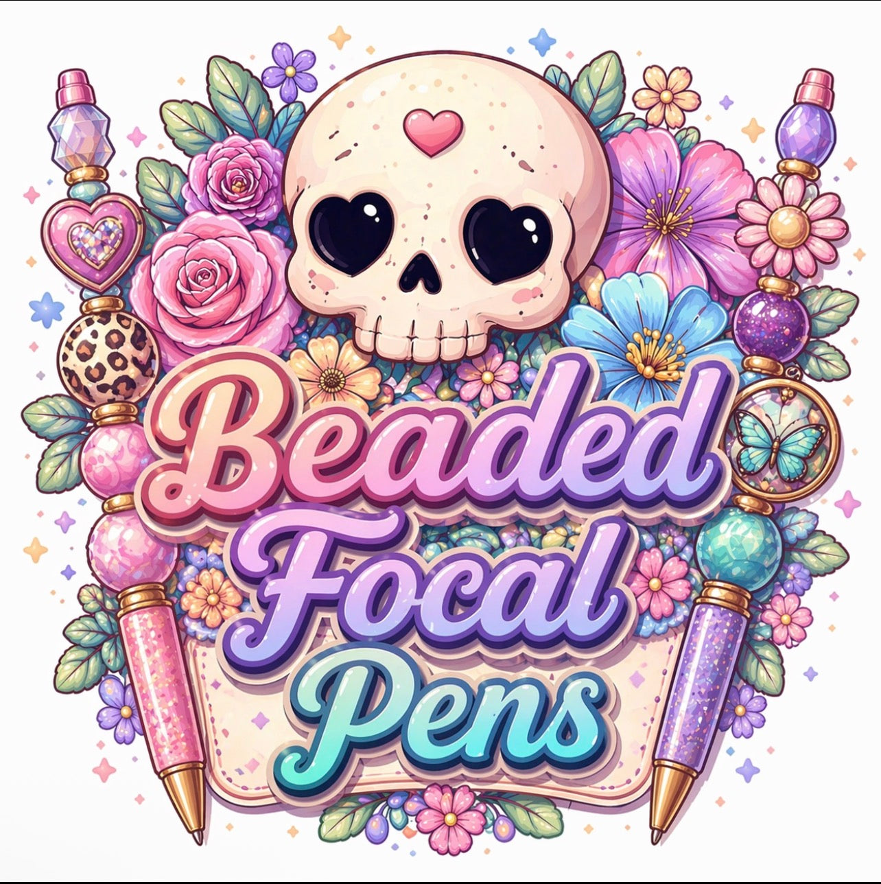 Beaded Focal Pens
