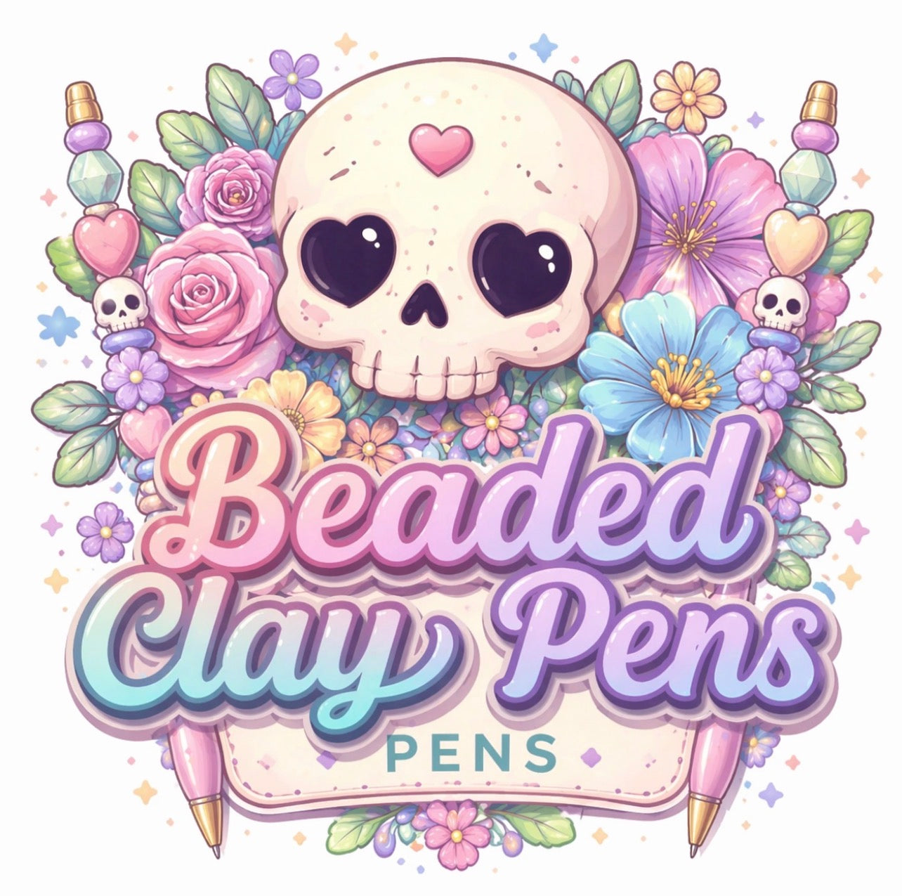 Clay Beaded Pens